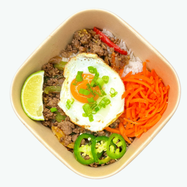 Thai Basil Beef Bowl